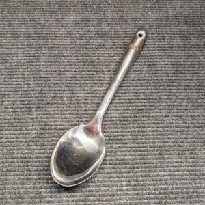 Revere Ware Stainless Steel Solid Serving Spoon 13" Vintage Black Handle